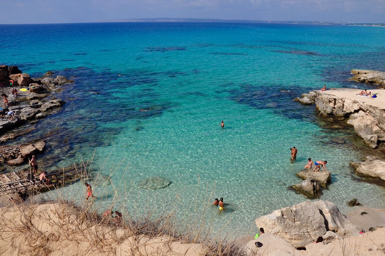 Calo Des Mort Beach, Formentera, Balearic Islands, Spain