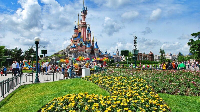 Theme parks in France include Disneyland Paris