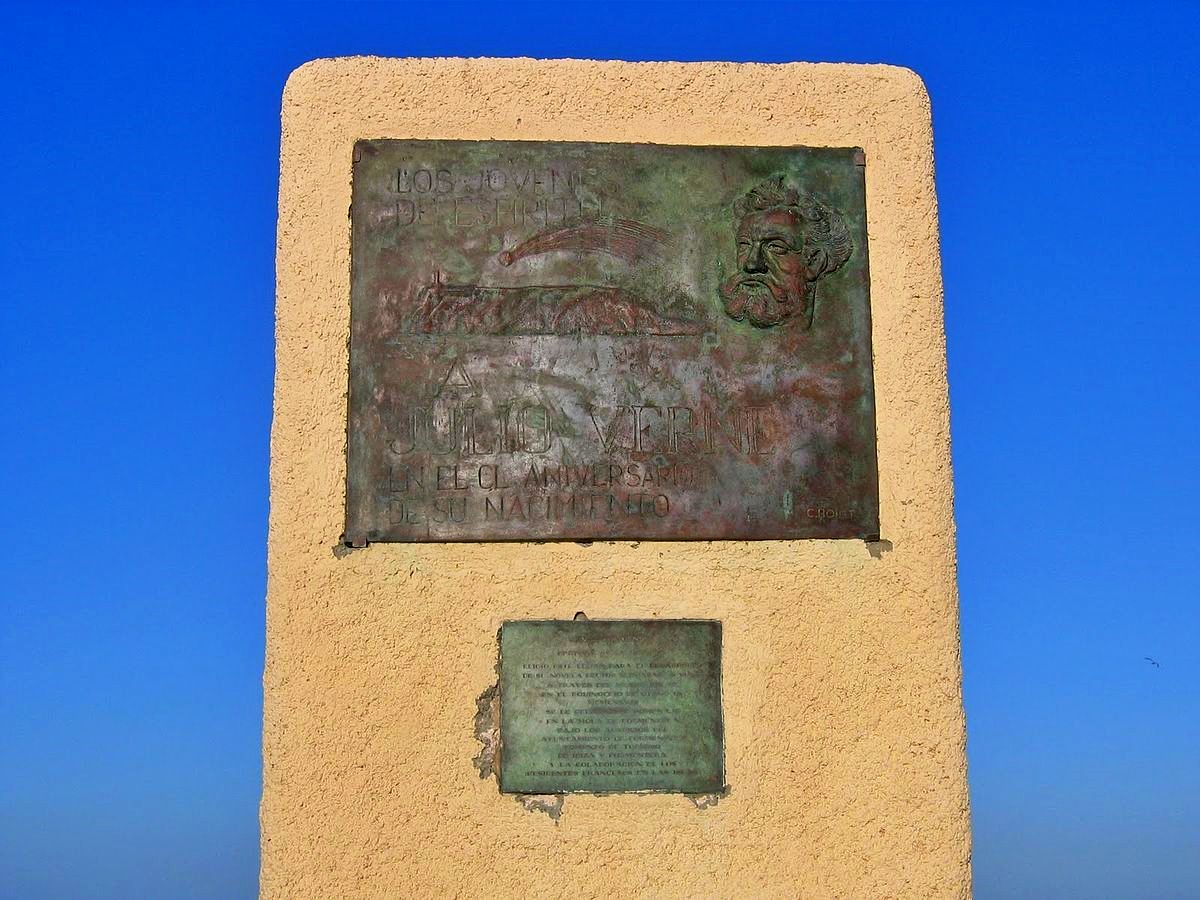 Monument to Jules Verne at Far de la Mola