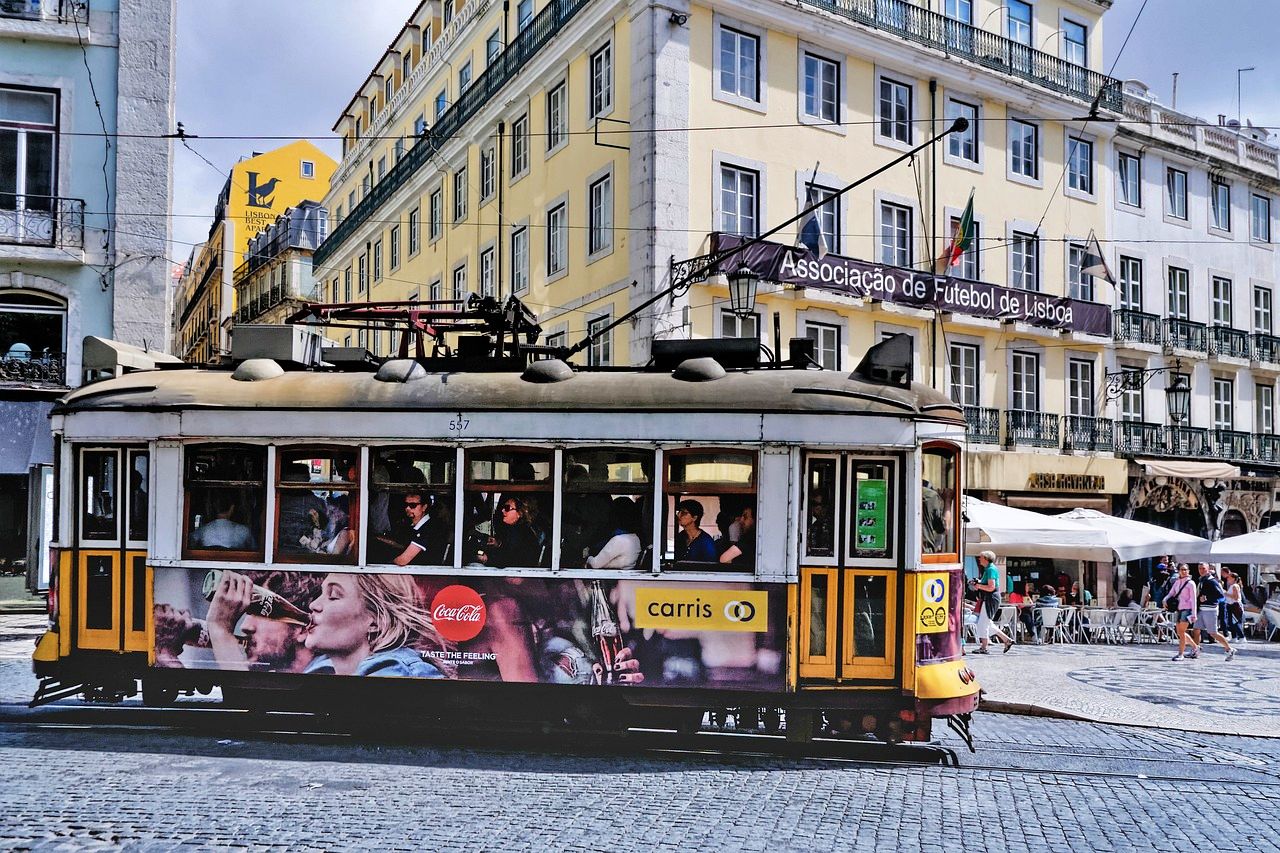 Lisbon tram - fun on a family vacation in Portugal