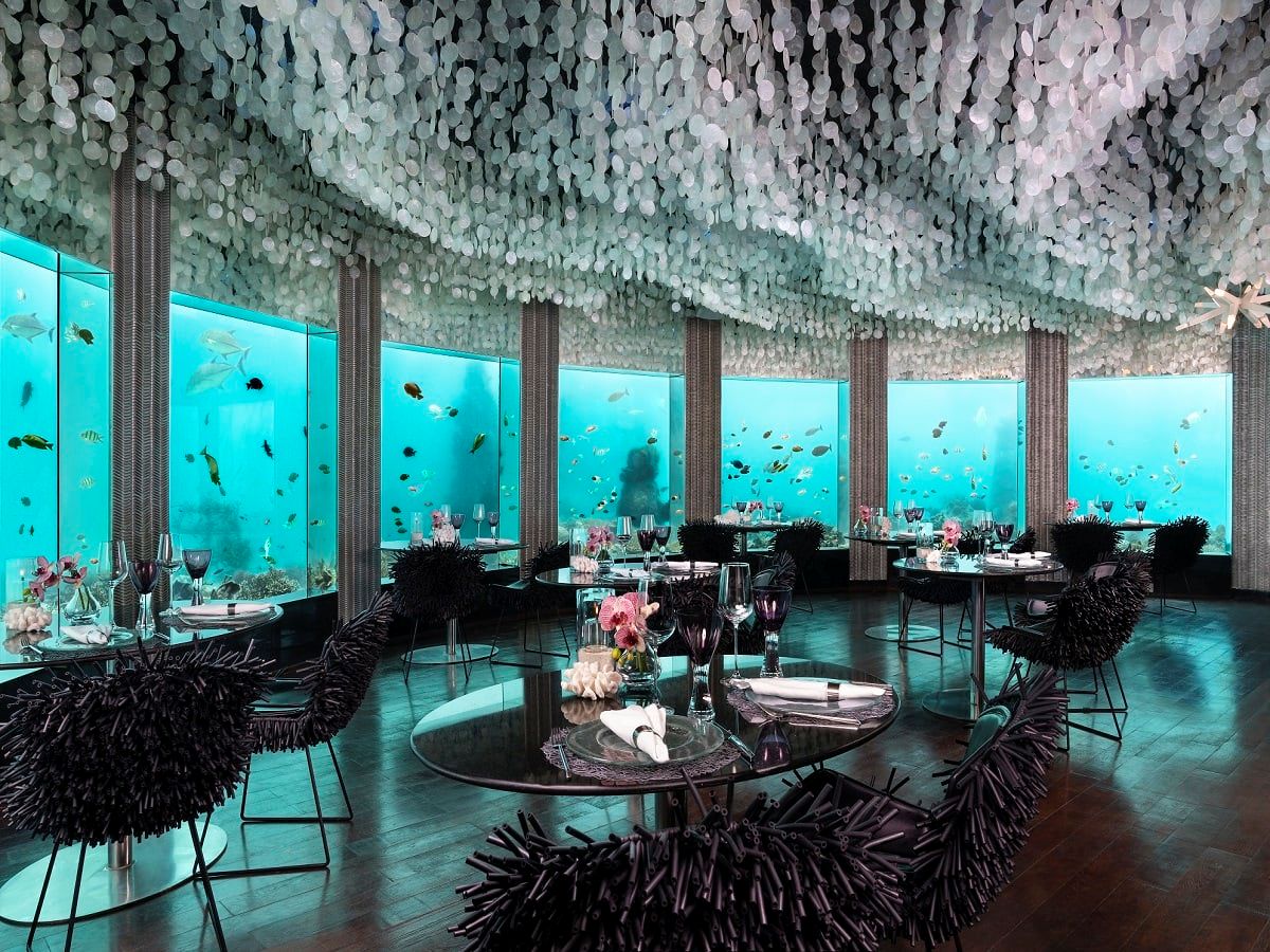 Subsix undersea restaurant and bar, the Maldives