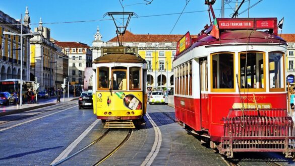 Kids love riding the trams