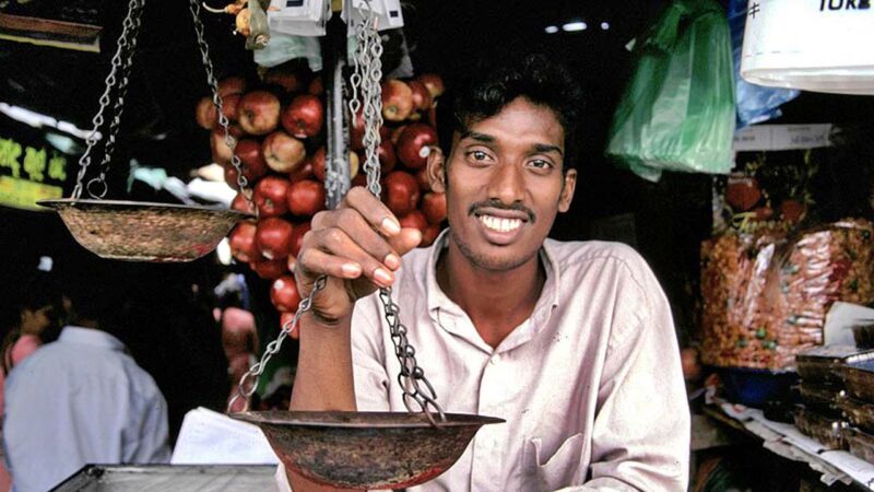 Friendly shopkeeper in Colombo, Sri Lanka, South Asia
