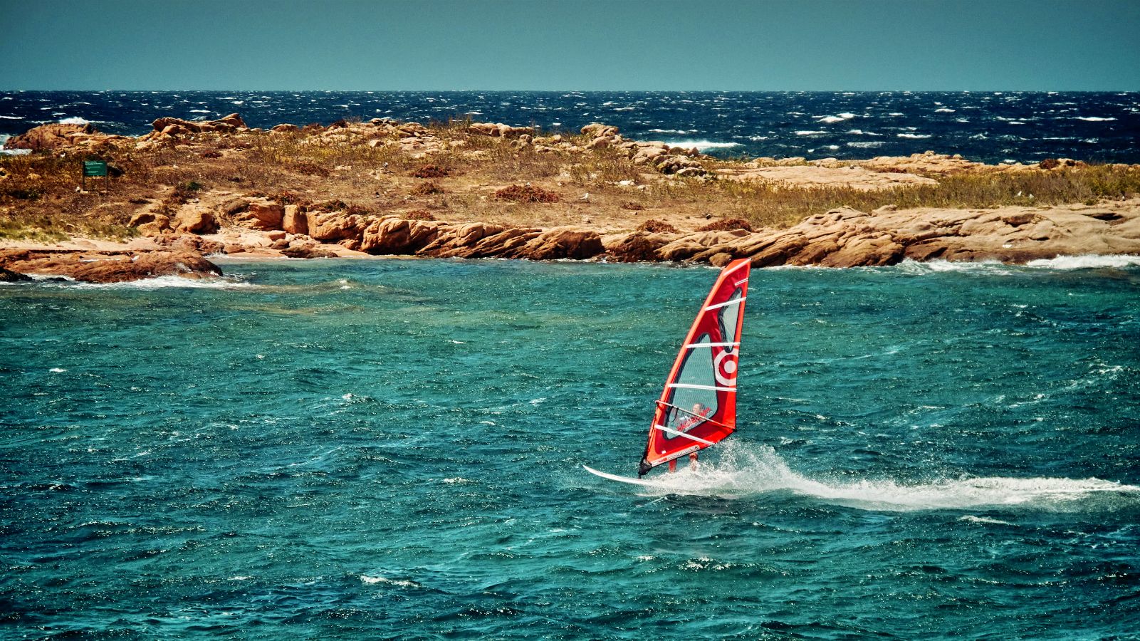 Windsurfing Lixouri peninsula