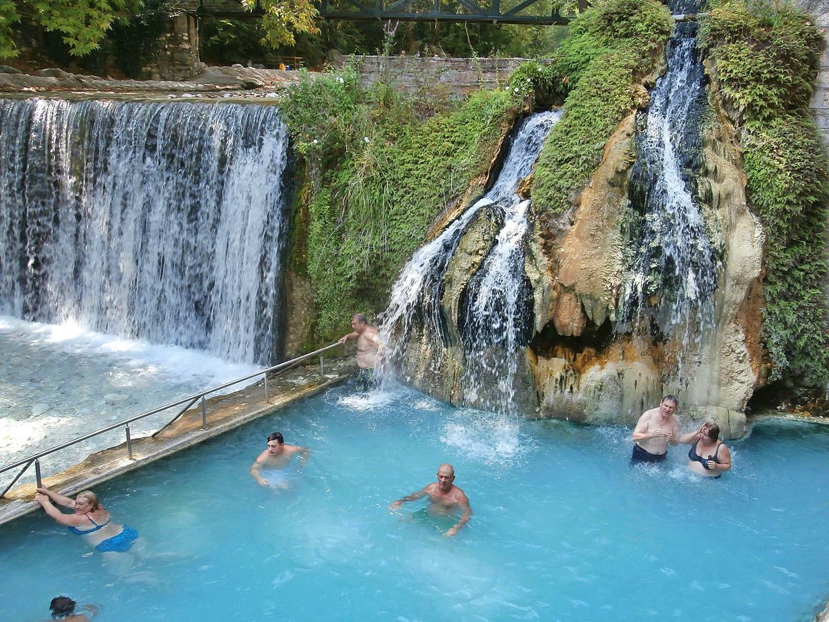 Loutra thermal springs