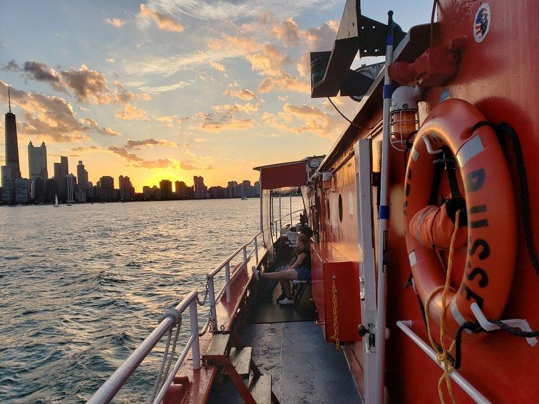 Sunset cruise on the Fred A. Busse
