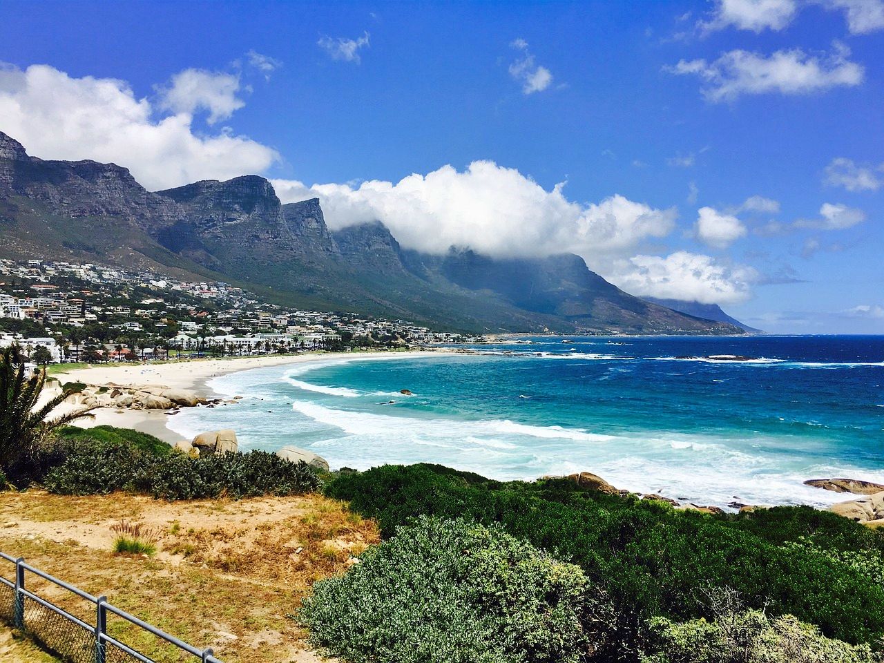 Camps Bay and the 12 Apostle Mountains
