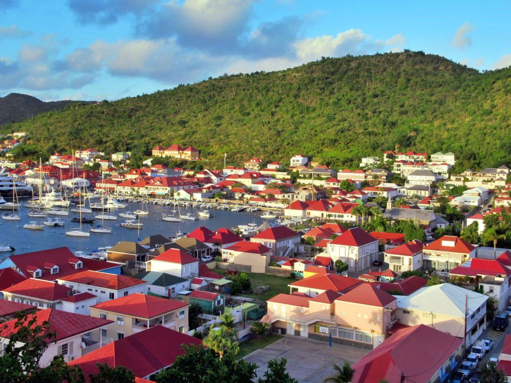 View of the rooftops of Gustavia, St. Barts