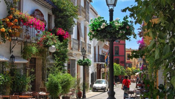 Old Town Marbella, on the Costa del Sol in Andalucia, Southern Spain