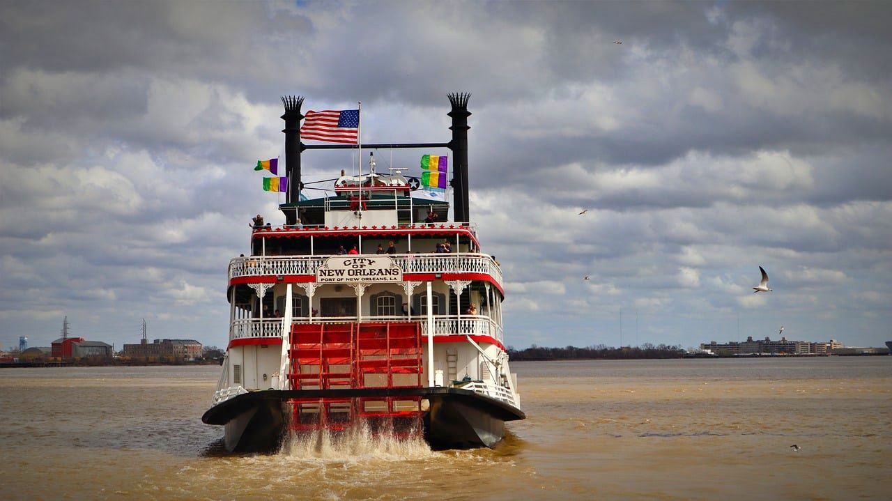 Steamboat Natchez on the Mississippi River in New Orleans