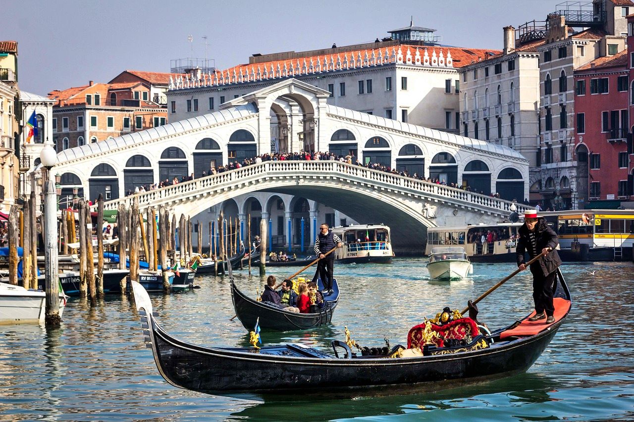 Gondola ride for two on a romantic vacation in Venice
