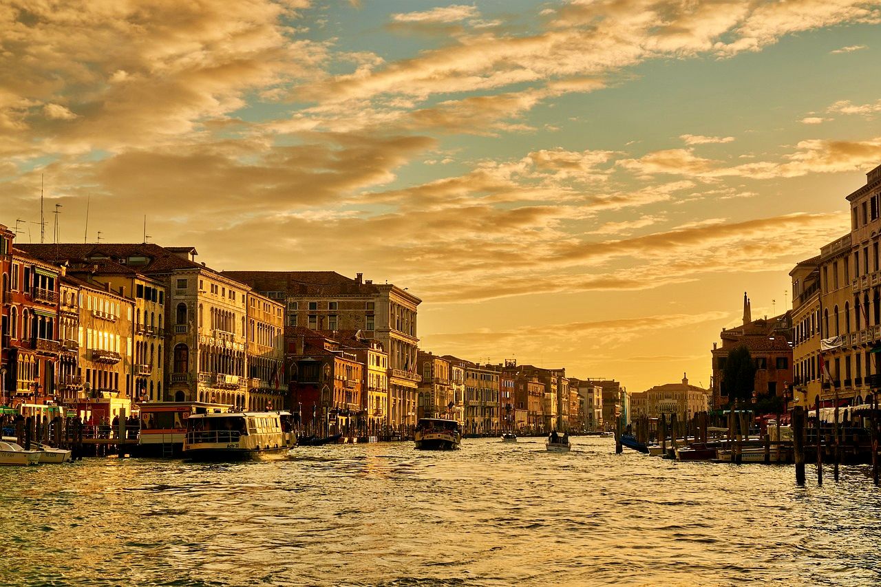 Sunset over the Grand Canal, Venice