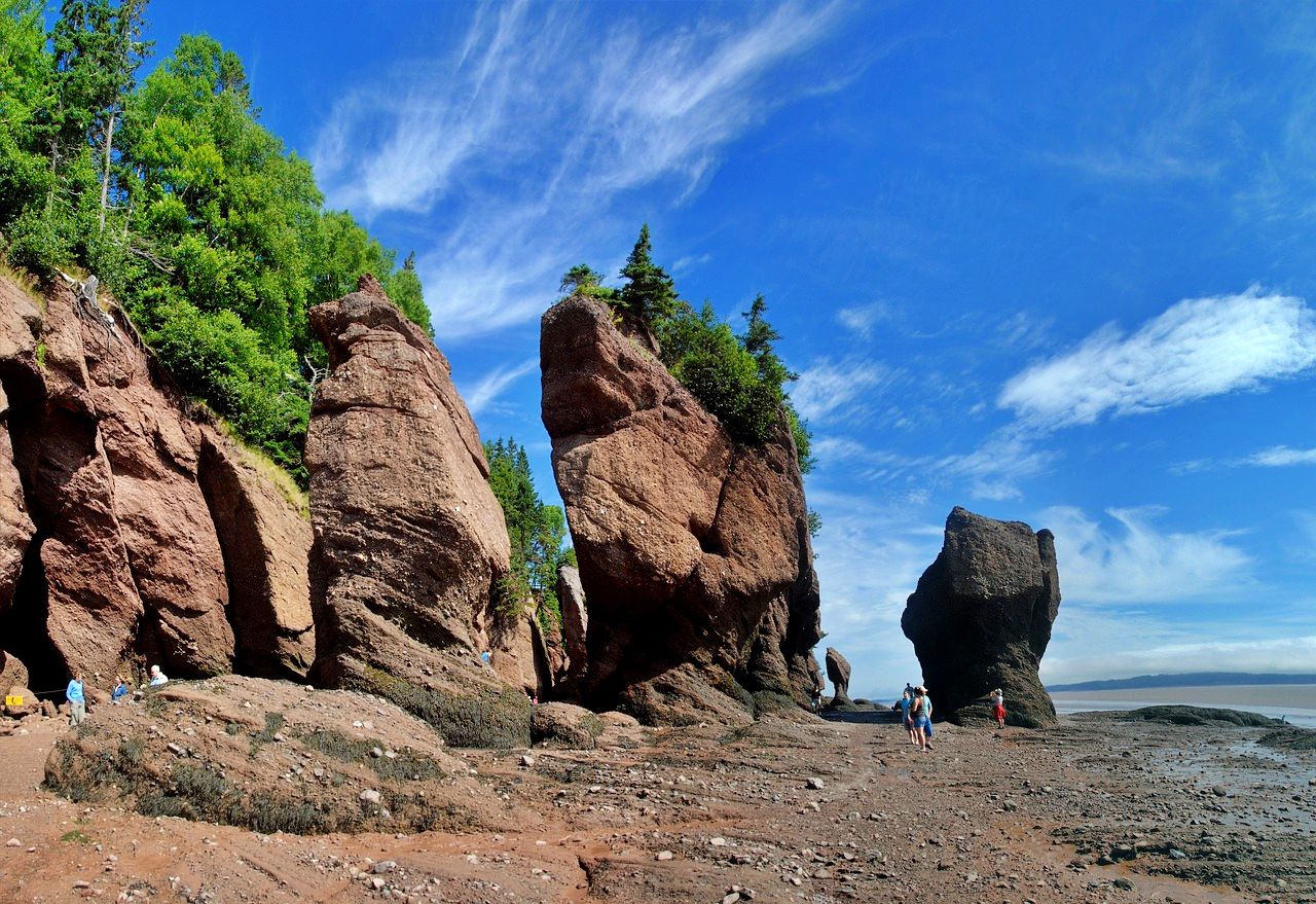 Hopewell Rocks, Bay of Fundy at low tide