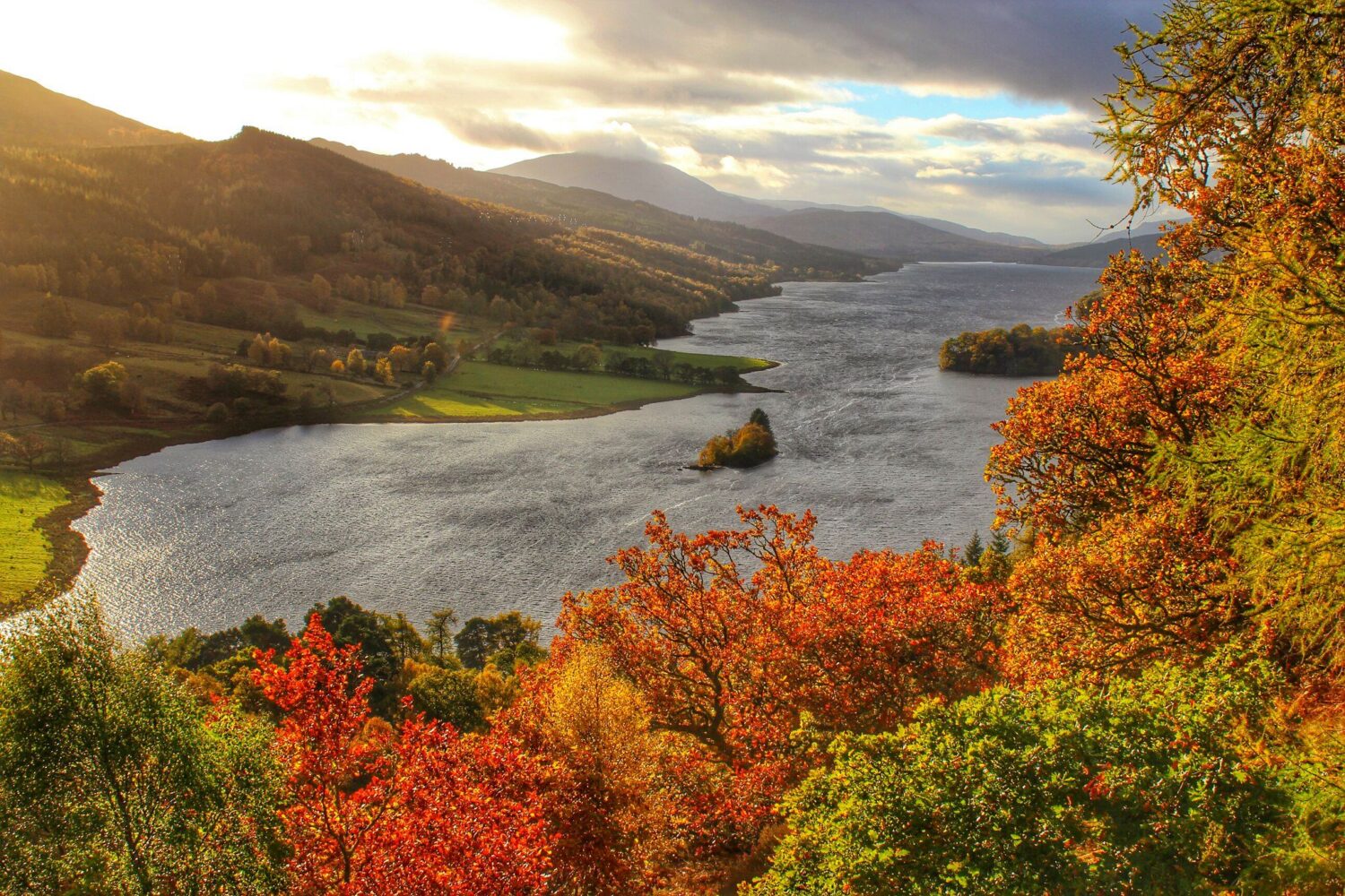 Autumn views in Perthshire, Scotland