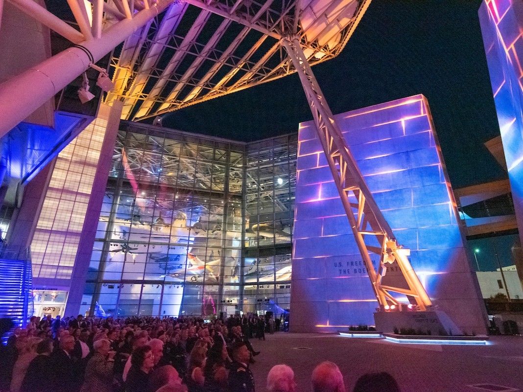 Expressions of America sound and light show at the World War II Museum in New Orleans