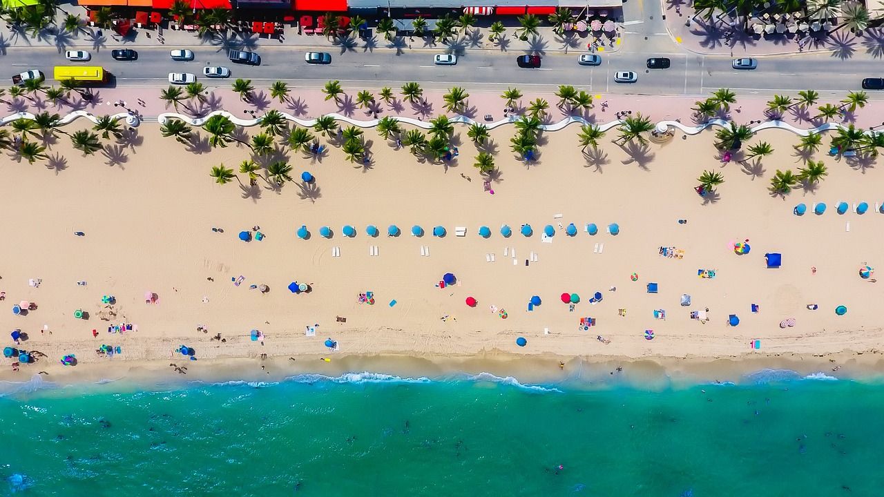 Warm sunny beaches in Fort Lauderdale, Florida