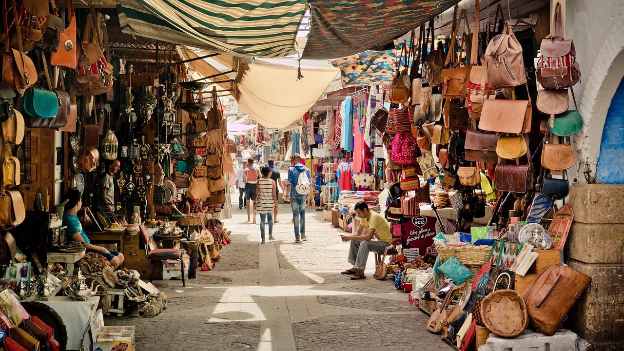 Explore the souks of Morocco
