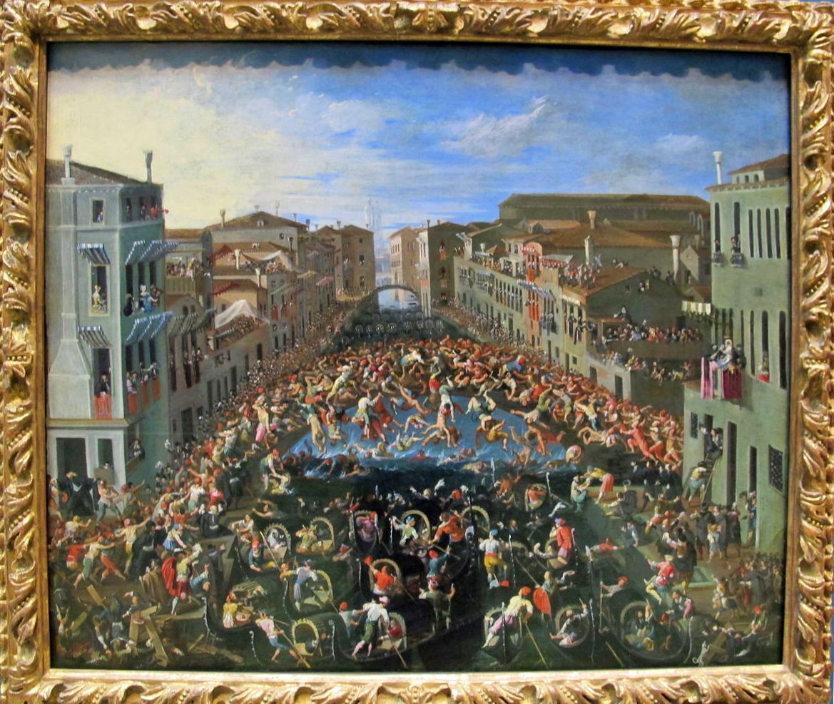 Painting of Ponte dei Pugni, Venice