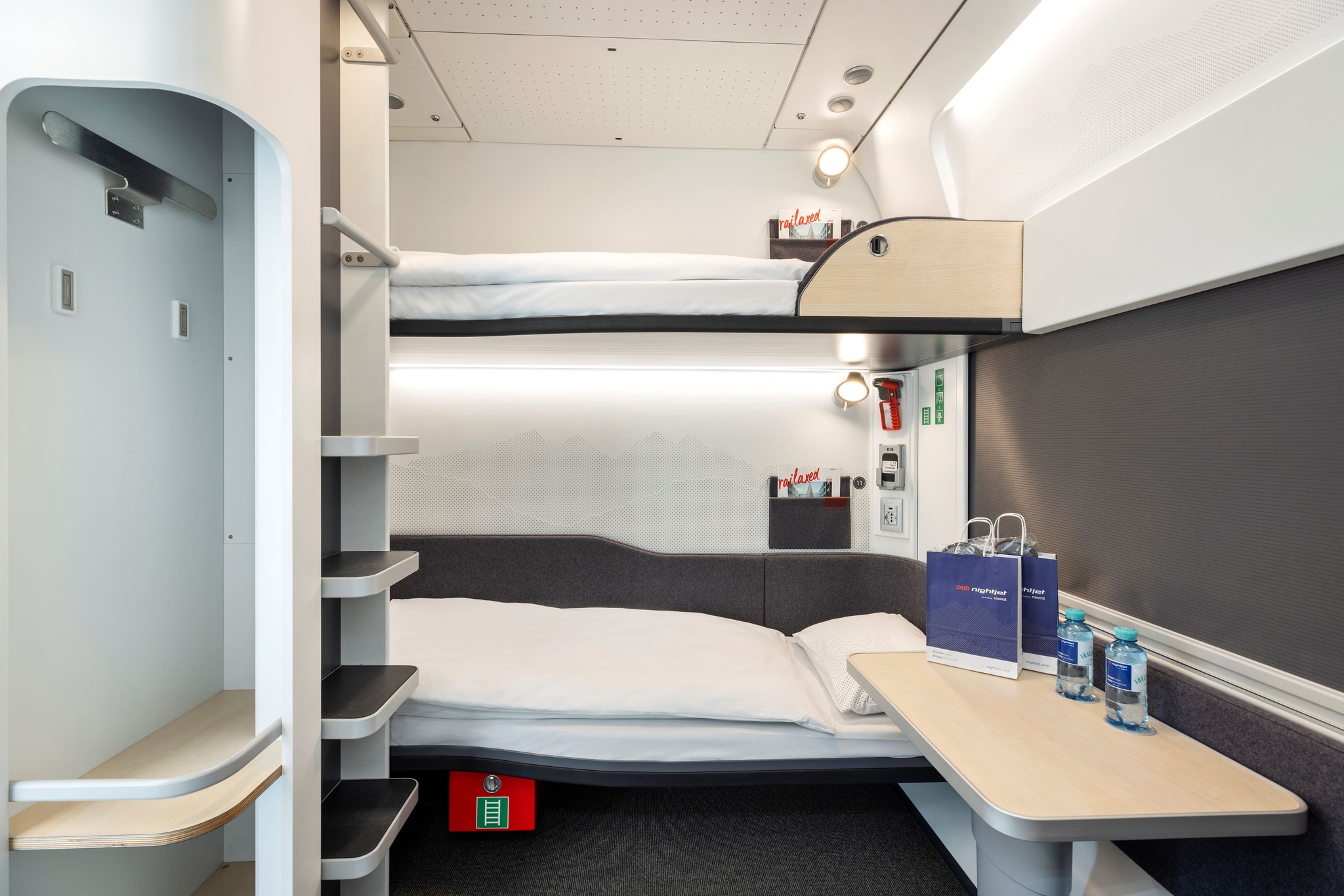 Sleeping compartment on ÖBB Nightjet