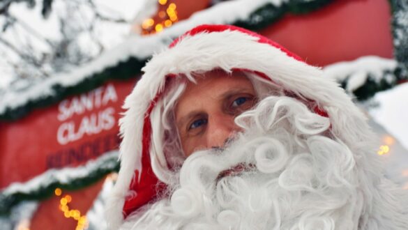 Santa Claus in Rovaniemi, Finland - one of the most magical places to celebrate Christmas