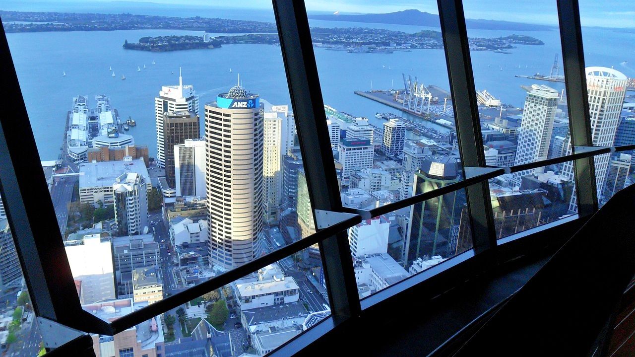 City views from the Sky Tower