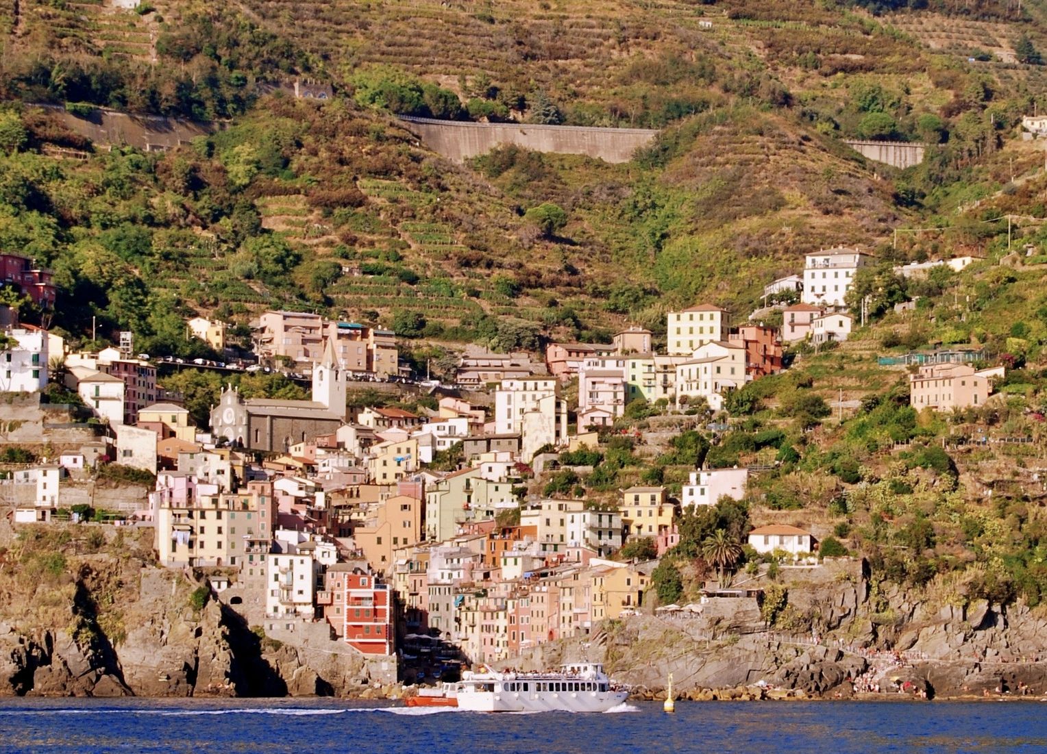 Coastal road above Riomaggiore