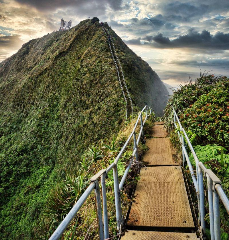 Haiku Stairs on Oahu, Hawaii
