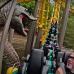 The moment you meet the Loch Ness Monster on the roller coaster