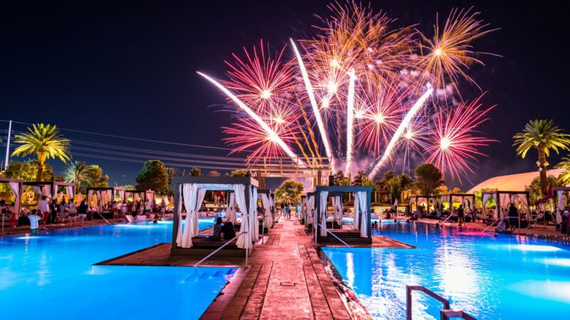 Fourth of July fireworks display at M Resort Spa Casino