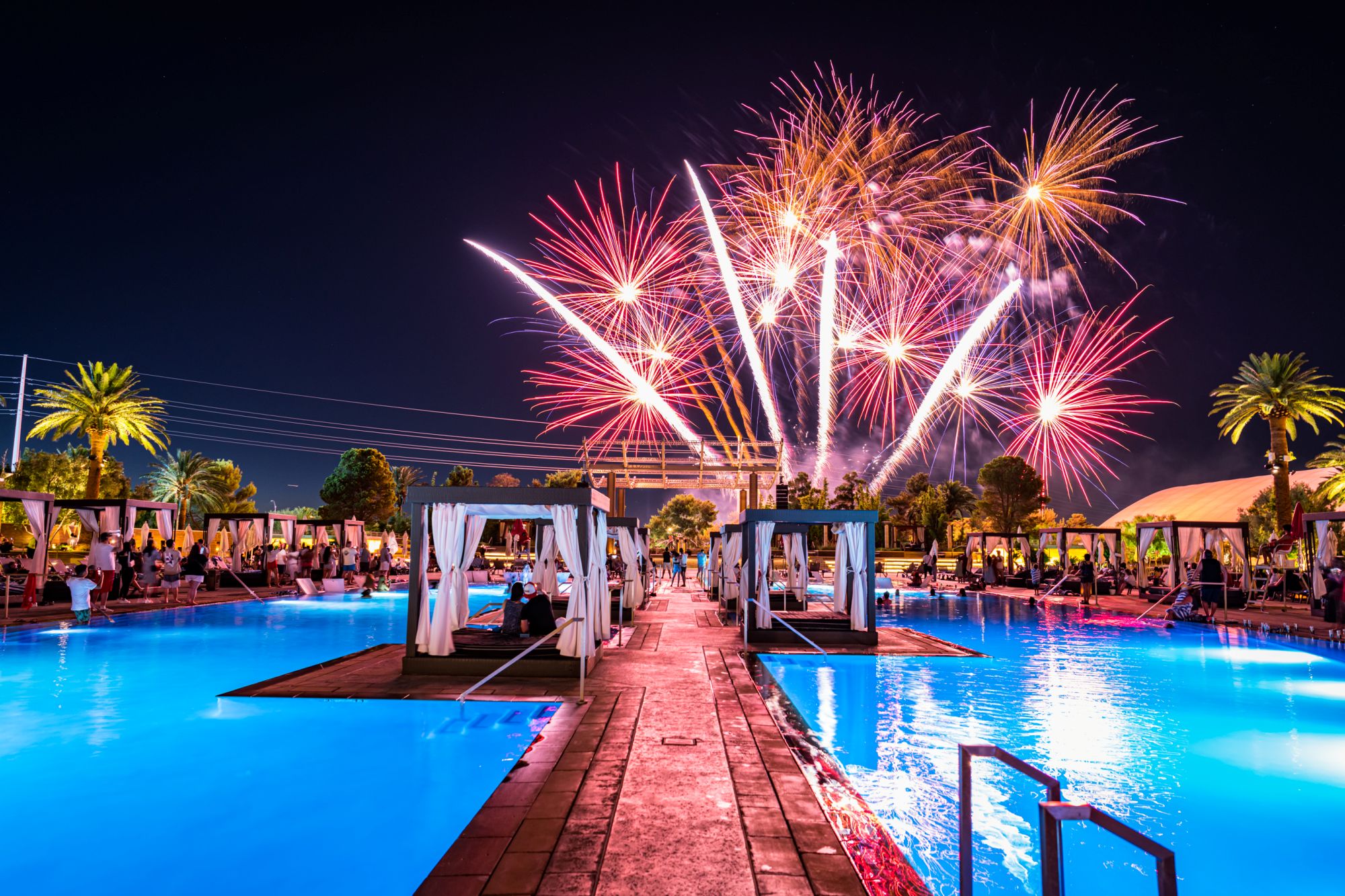 Fourth of July fireworks display at M Resort Spa Casino