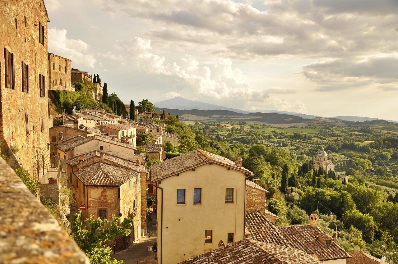 Mountain town in Tuscany