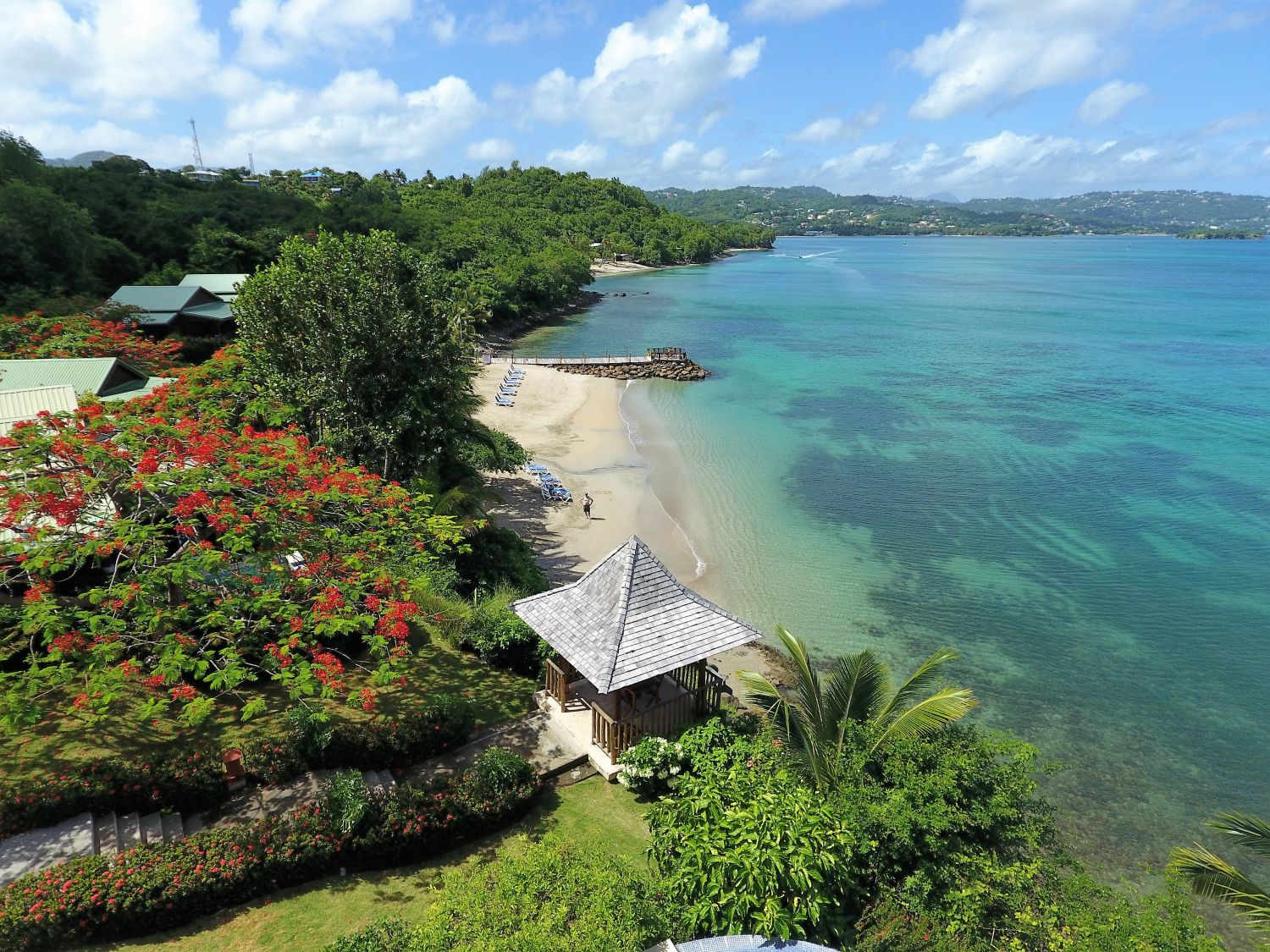 Beach and Gazebo, Calabash Cove Resort & Spa