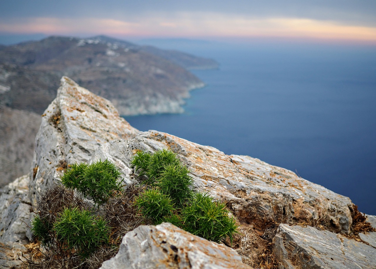 Peaceful island vacation in Greece