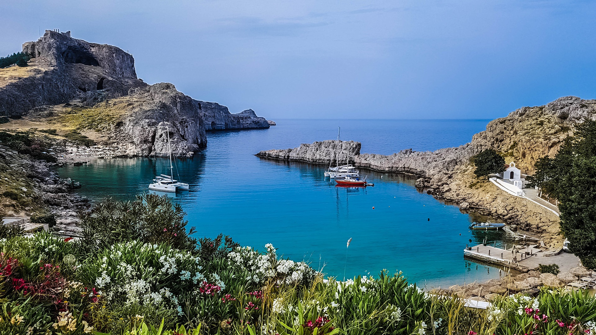 Visit Lindos on the island of Rhodes in Greece