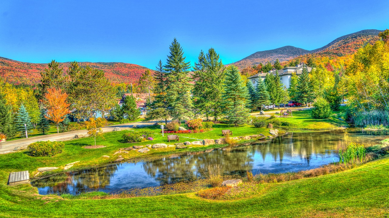 Fall colors in Stowe, Vermont