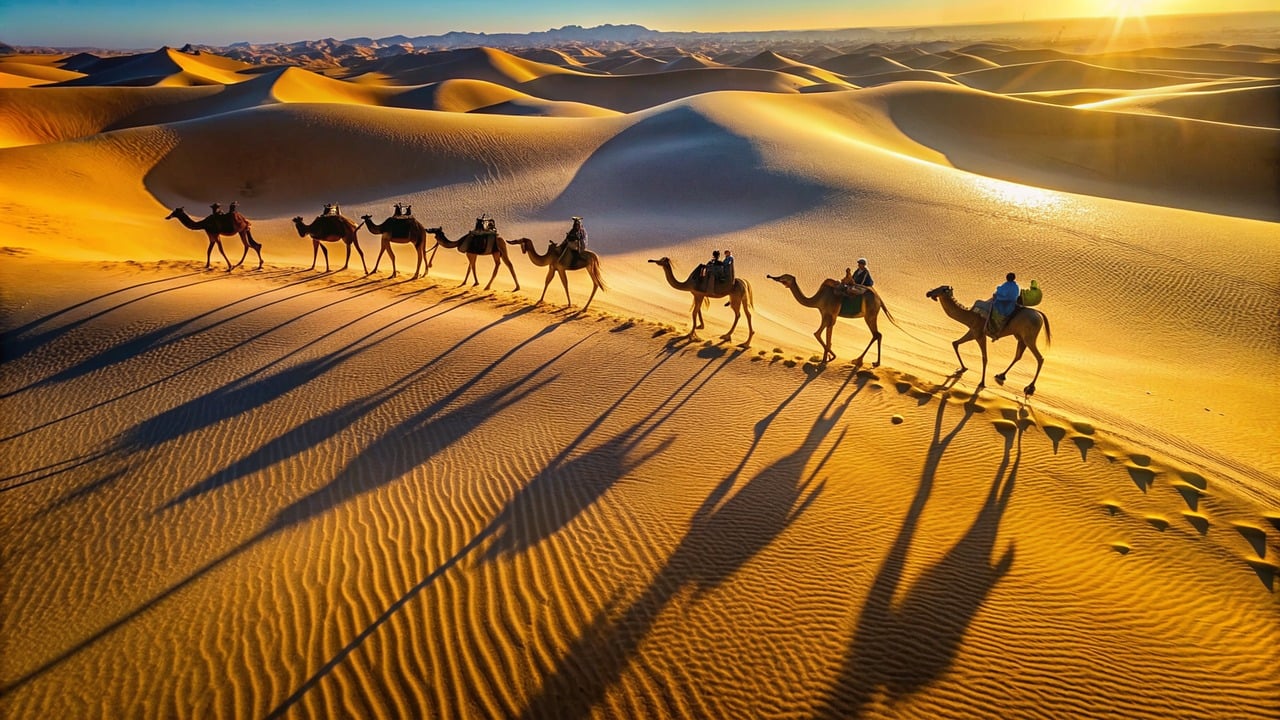 Camels in Morocco