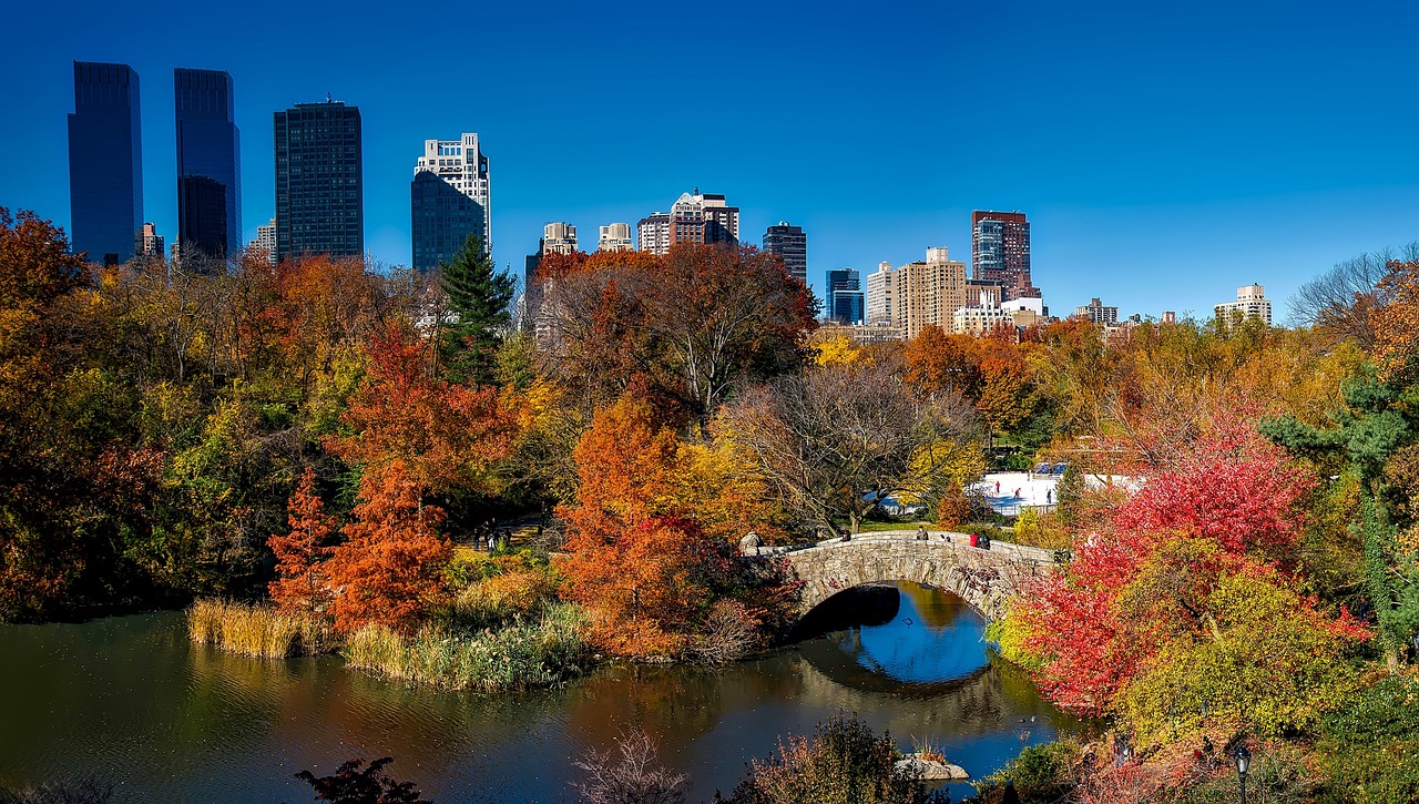 Fall travel to Central Park in New York City