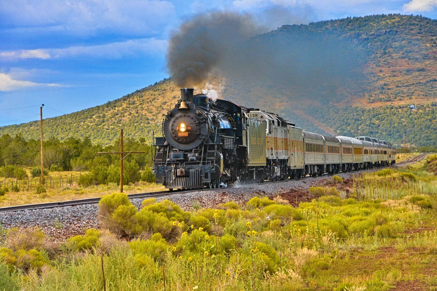 Grand Canyon Railway & Hotel - one of the top US railroads for the fall