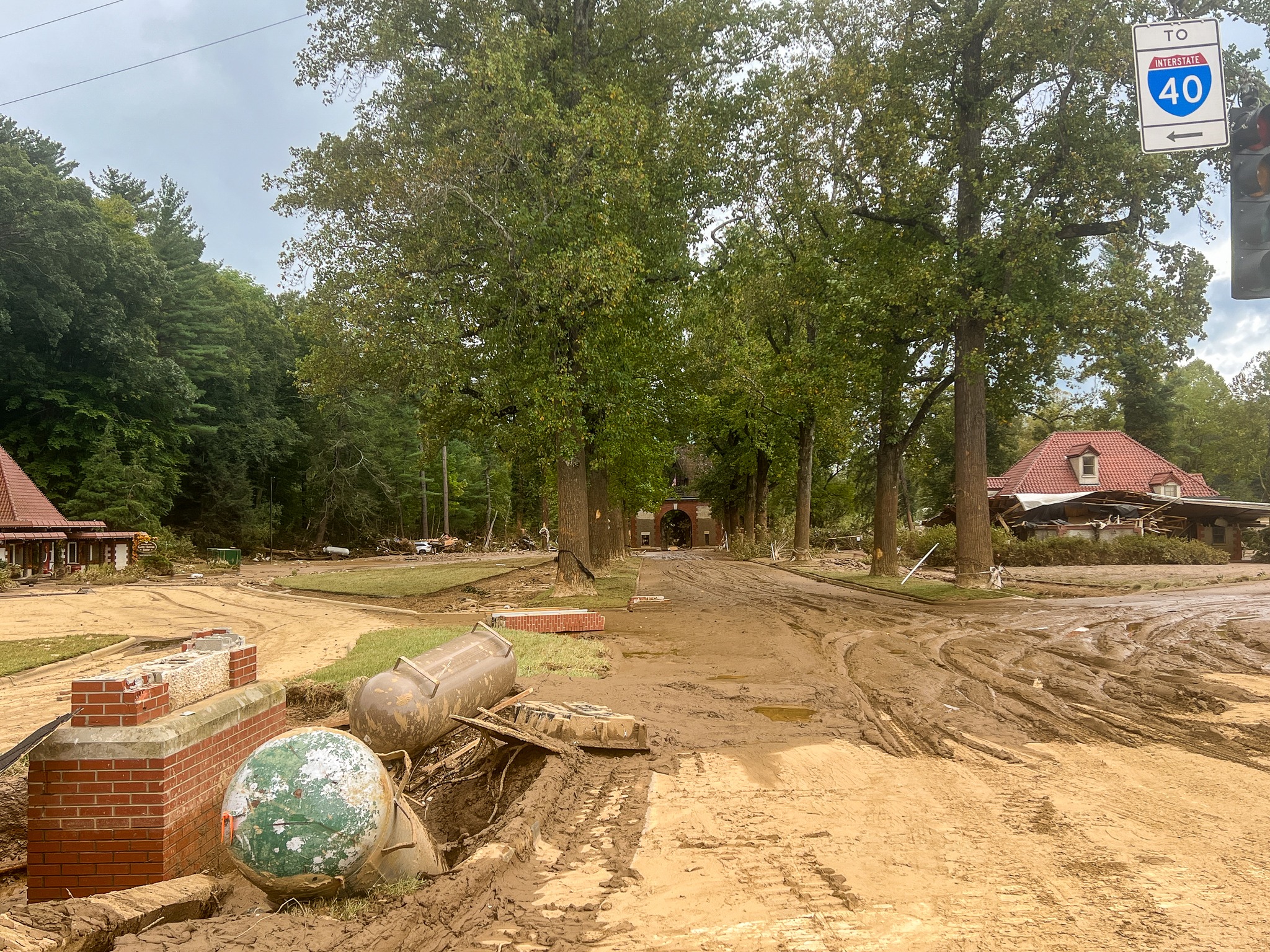 Damage from Hurricane Helene