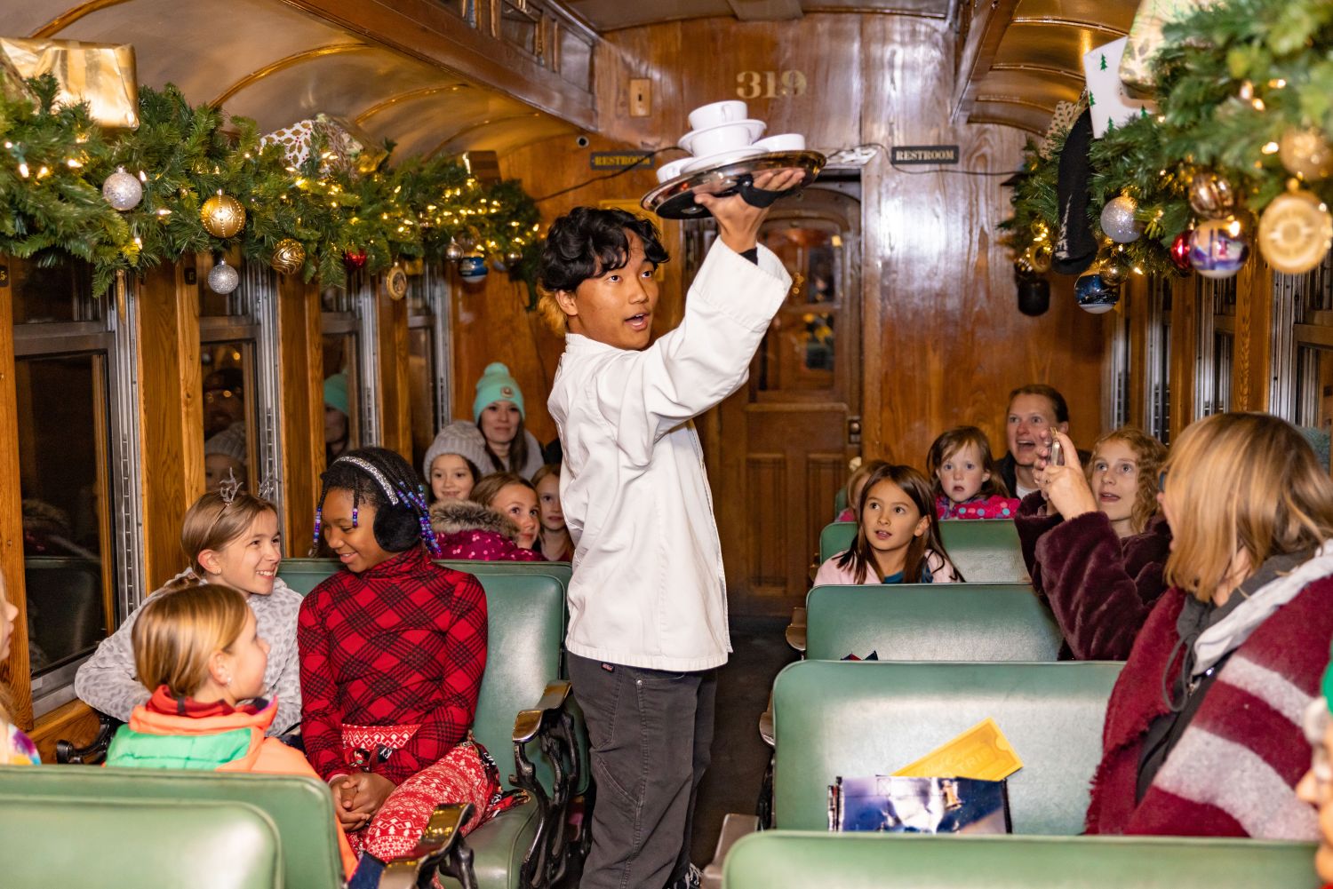 Hot cocoa on The Polar Express