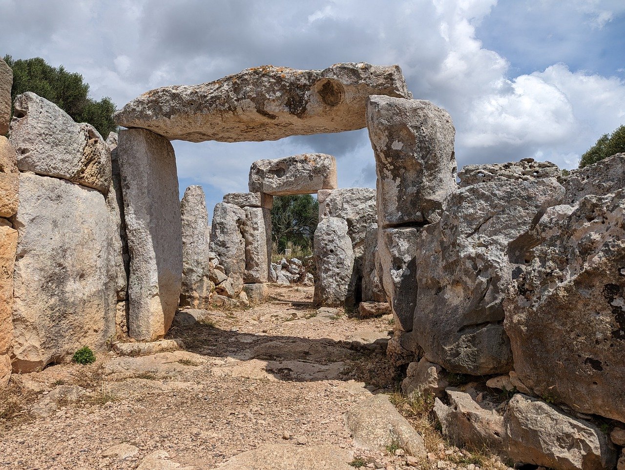 Historic ruins in Menorca