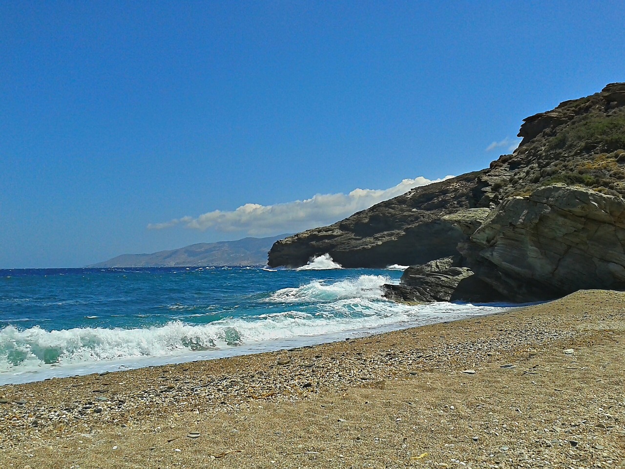 Beach in Andros