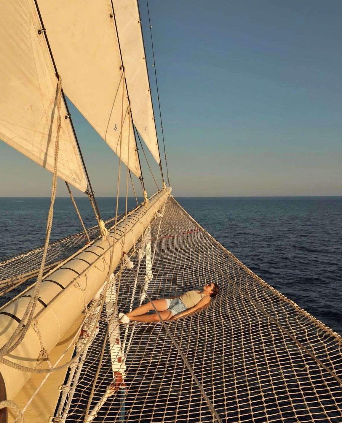 Relaxing on the bow