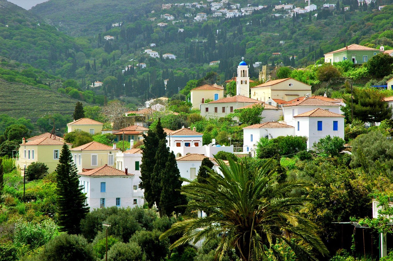 Stenies in Andros, Greece