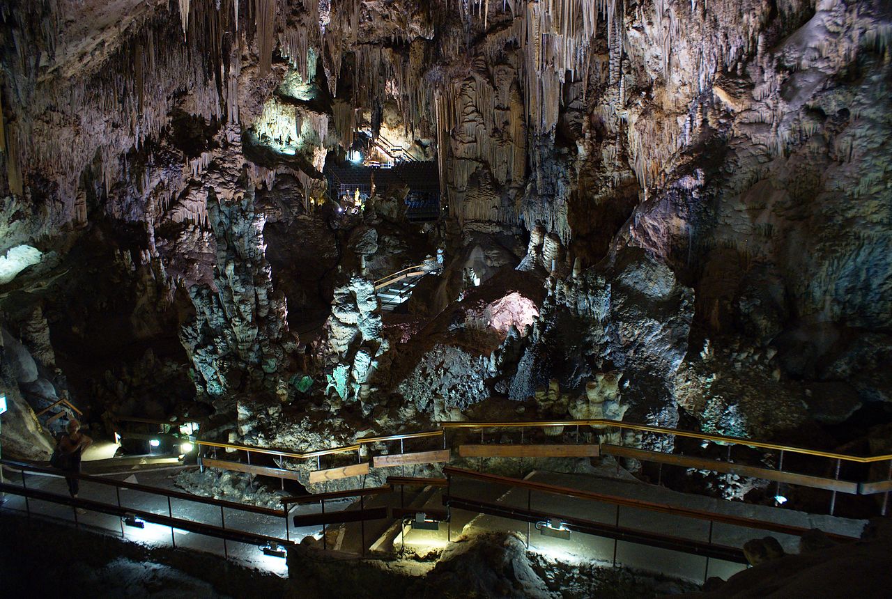 Pathway through the caves