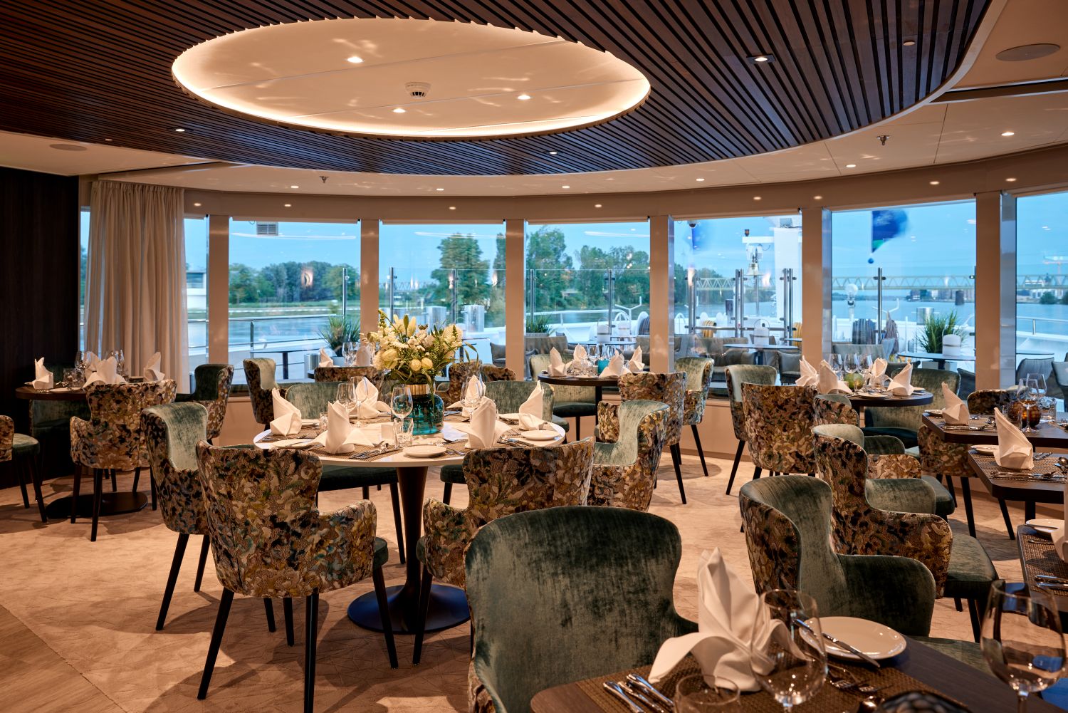 Restaurant on Amadeus River Cruises