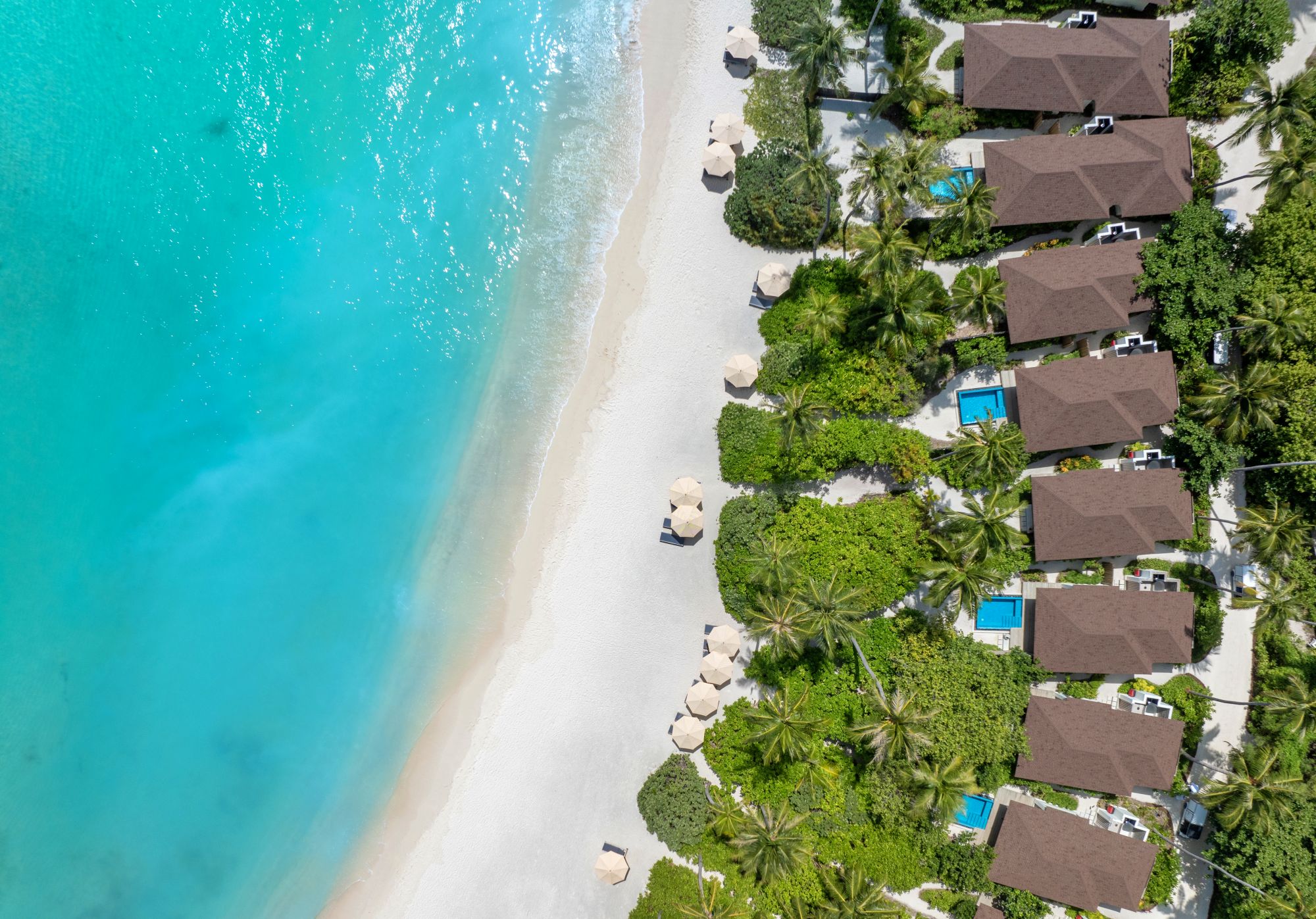 Aerial view of Avani+ Fares Maldives