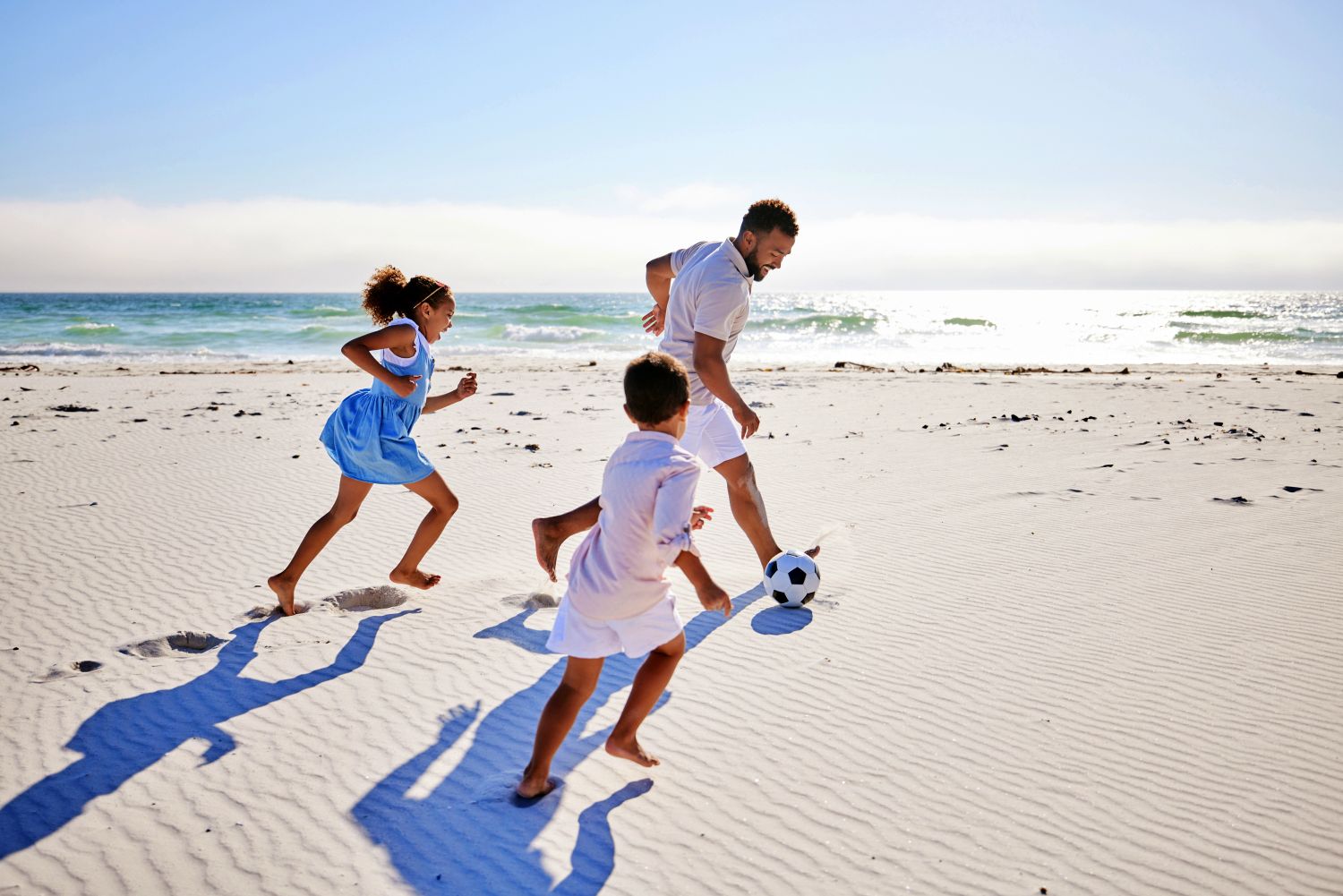 Football on the beach