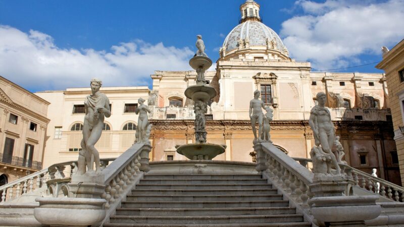 Piazza Pretoria, Palermo, Sicily, Italy