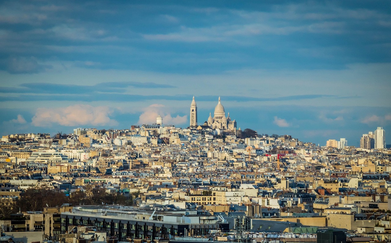 View of Paris from Montmartre Hill